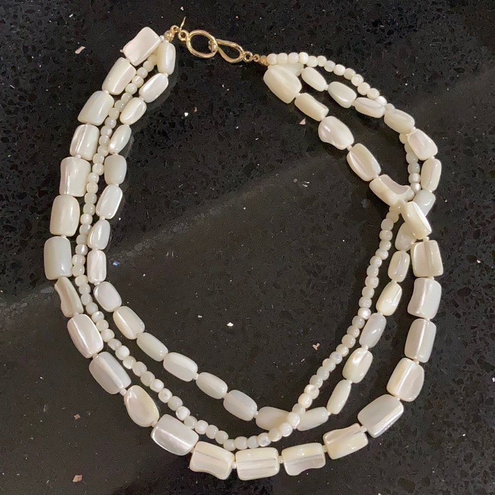 Express 3-Strand Shell Necklace